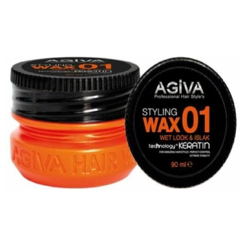 AGIVA Keratin Wax 01 Кератиновый Воск для волос мокрый Wet 90мл