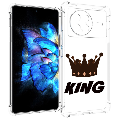 Чехол MyPads корона-короля-черный для Vivo X Note 5G задняя-панель-накладка-бампер чехол mypads корона короля черный для nokia g60 5g задняя панель накладка бампер