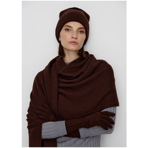 Шарф тонкий NICEONE [Шоколадный, One size]