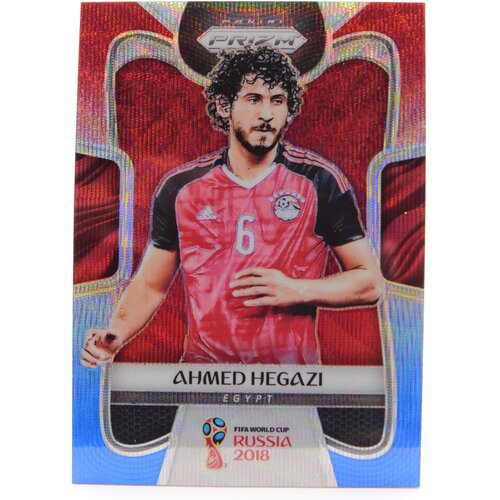 Коллекционная карточка Panini Prizm FIFA World Cup Russia 2018 #56 Ahmed Hegazi - Red Blue Wave S0219 коллекционная карточка panini prizm fifa world cup russia 2018 242 breel embolo blue red wave s0001