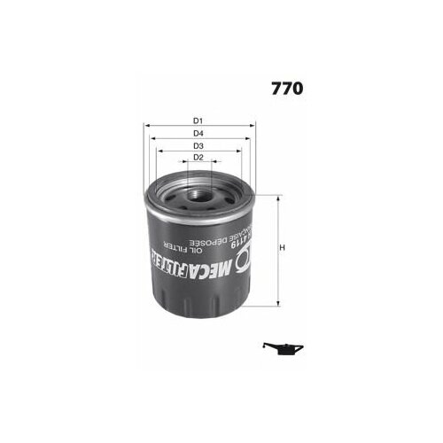 MECA-FILTER ELH4311 Фильтр масляный
