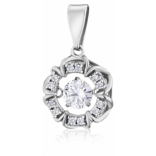 фото Подвеска серебряная с танцующими, качающимися фианитами 2138677/9 ювелир карат