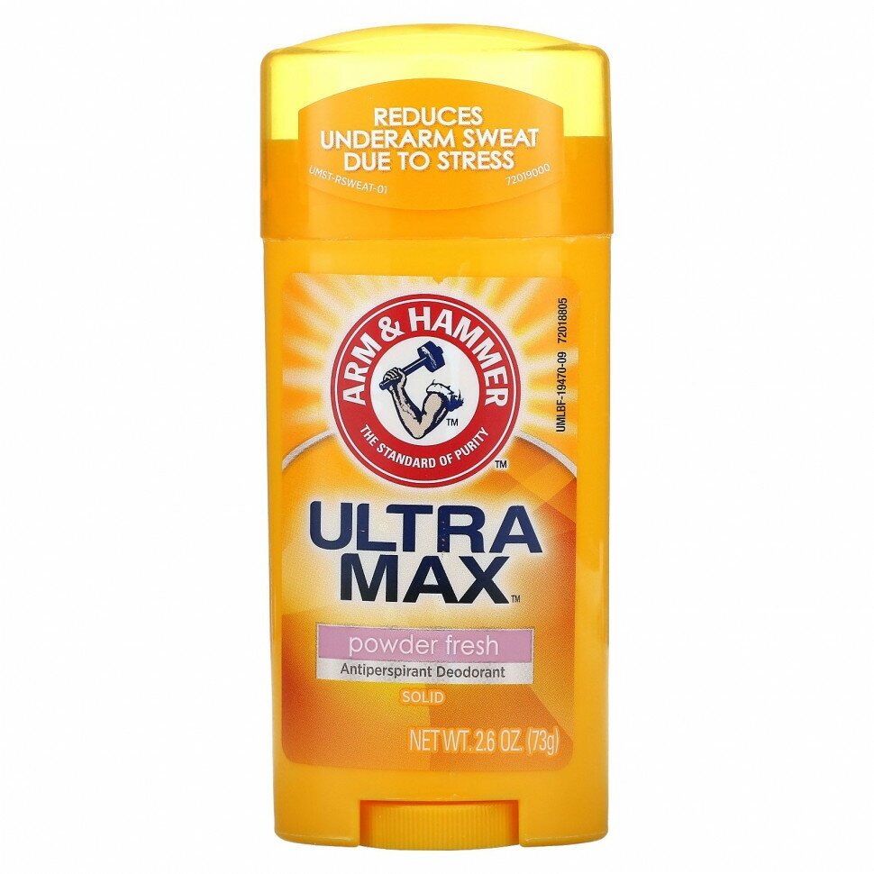 Arm&Hammer Дезодорант-антиперспирант UltraMax powder fresh, стик, twist-up, 73 мл, 73 г, 1 шт.