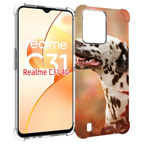 Чехол MyPads далматин для OPPO Realme C31 задняя-панель-накладка-бампер чехол mypads злодей клоун для oppo realme c31 задняя панель накладка бампер