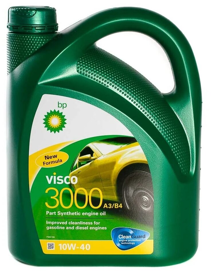 Полусинтетическое BP Visco 3000 А3/В4 SAE 10W40 API SL/CF, 4л.