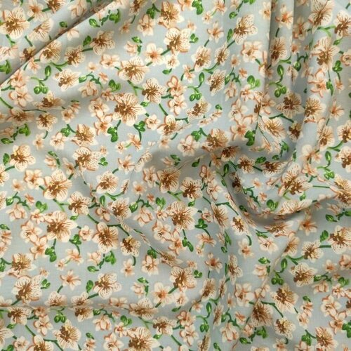 Ткань плательная принт 100 вискоза италия 50 cm*144 cm