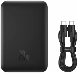 Портативный аккумулятор Baseus Magnetic Mini Wireless Fast Charge, черный, упаковка: коробка