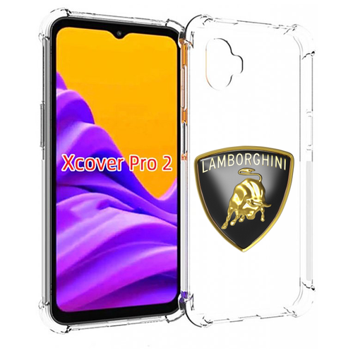 Чехол MyPads ламборгини-lambo-6 мужской для Samsung Galaxy Xcover Pro 2 задняя-панель-накладка-бампер