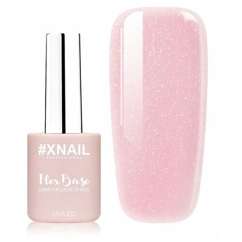 Каучуковая база для ногтей XNAIL PROFESSIONAL Flex Base Camouflage 10 мл 16 розовый
