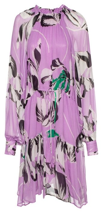 Платье ESSENTIEL ANTWERP, вискоза, прилегающее, размер 36, фиолетовый