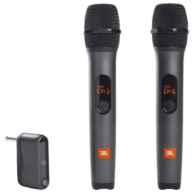 Беспроводной микрофон JBL Wireless Microphone Set, 2 шт. черный