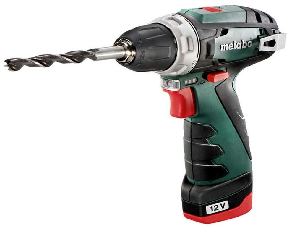 Шуруповерт аккумуляторный Metabo PowerMaxx BS (2акк.) - фотография № 2