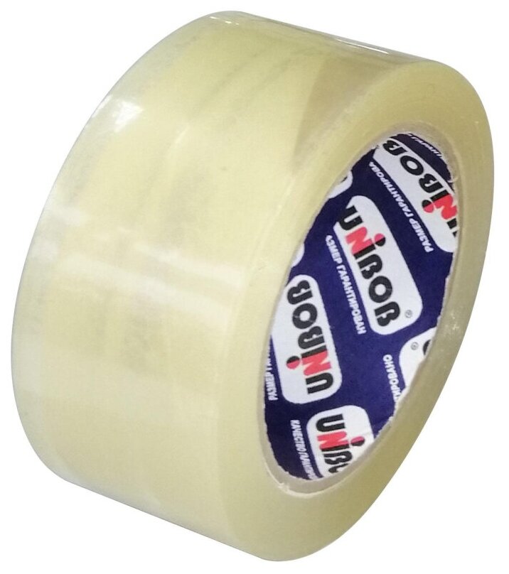 фото Клейкая лента упаковочная 48 мм х 60 м UNIBOB 60 мкм прозрачная 6шт/уп