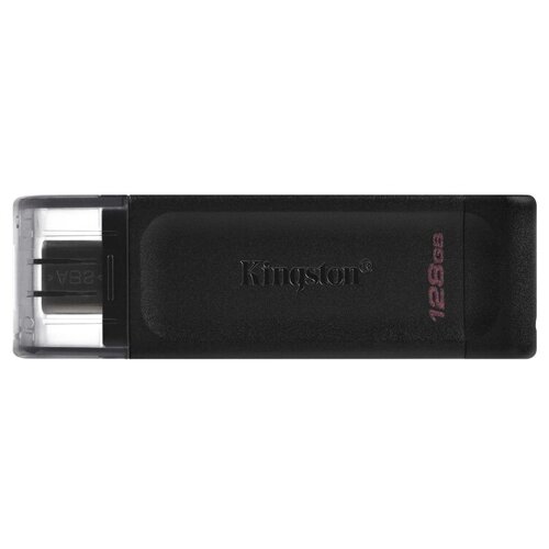 Флеш-память Kingston DataTraveler 70, USB-C 3.2 G1, черн, DT70/128GB