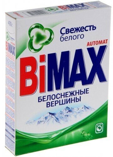 Стиральный порошок автомат BiMax Белоснежные вершины, 400 г, 3 упаковки