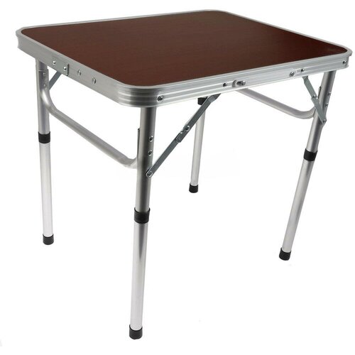 металлические ножки для стола 6 15 см железные полки для стола шкафа регулируемые подъемники для ножек стола Стол складной алюминий 60х45см, высота 26/55см, коричневый