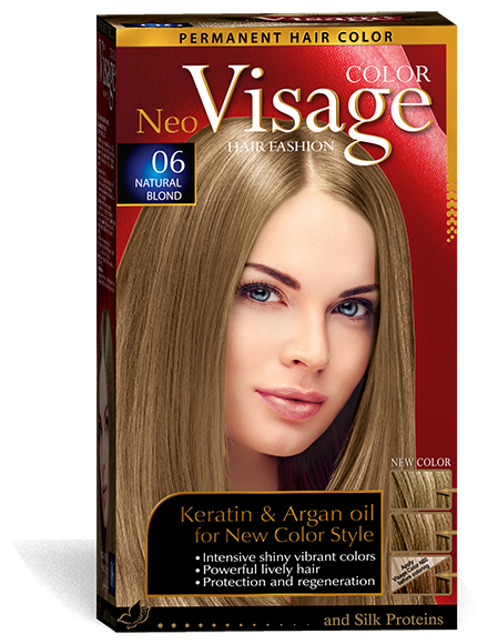 VISAGE Color Hair Fashion / Стойкая крем-краска для волос, оттенок 06 Натуральный русый / Natural Blond