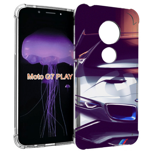 Чехол MyPads Бэмвэ мужской для Motorola Moto G7 Play задняя-панель-накладка-бампер чехол mypads бэмвэ мужской для honor play 30 задняя панель накладка бампер