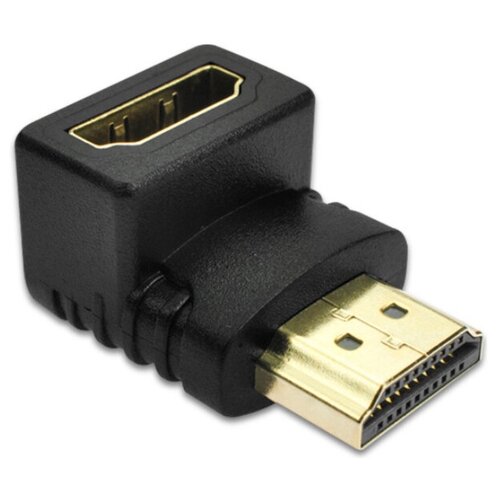 Переходник HDMI A (M) - HDMI A (F) 90° wall, угловой переходник vcom hdmi m hdmi f угловой 90° ca320