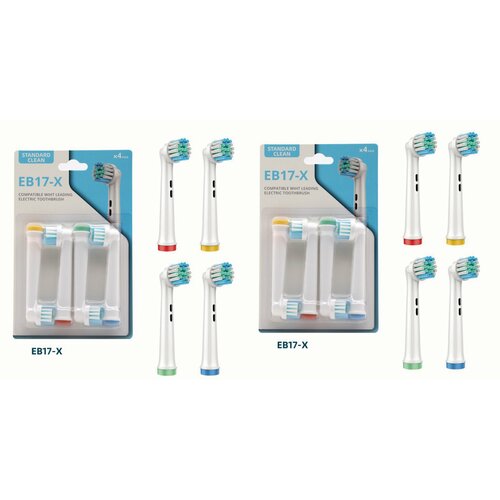 Насадки для электрической зубной щетки, совместимые с Oral b Braun (8 шт) насадки для электрической зубной щетки круглые совместимые