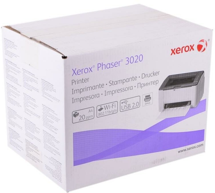 Принтер лазерный Xerox Phaser 3020BI ч/б A4