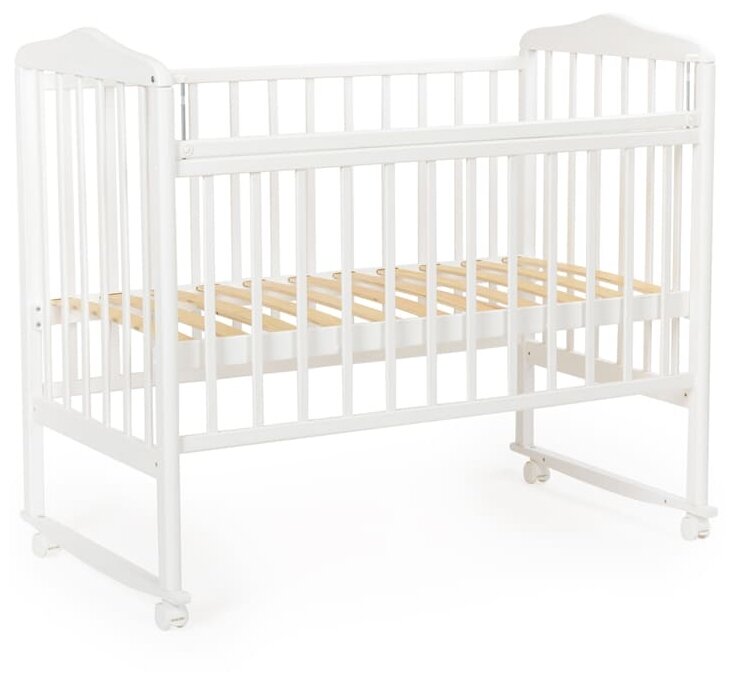 Детская кровать BEBIZARO OVERALL Колесо-качалка WHITE