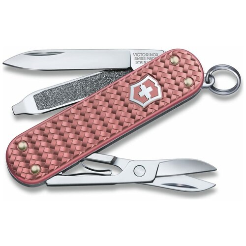 Нож-брелок Victorinox Classic SD Precious Alox Gentle Rose, 58 мм 0.6221.405G