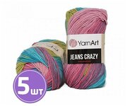 Пряжа YarnArt Jeans Crazy (8211), мультиколор, 5 шт. по 50 г