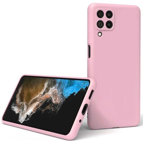 Накладка силиконовая Silicone Cover для Samsung Galaxy M33 5G M336 розовая накладка силиконовая для samsung galaxy m33 5g m336 под кожу синяя