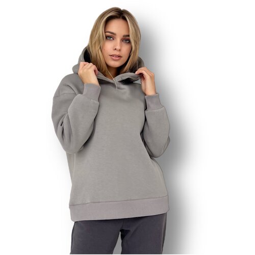 фото Худи one raff 003 серый меланж s