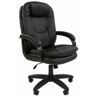 Офисное кресло, кресло руководителя CHAIRMAN 668 LT NEW, экокожа, черный