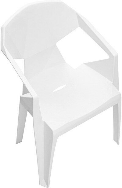Кресло для сада "Epica" 41,5 х 56,5 х 81 см, белое 9730022 - фотография № 2
