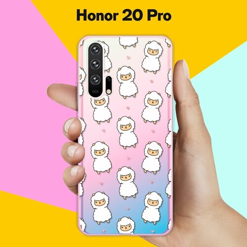 Силиконовый чехол Узор из лам на Honor 20 Pro силиконовый чехол узор из такс на honor 20 pro