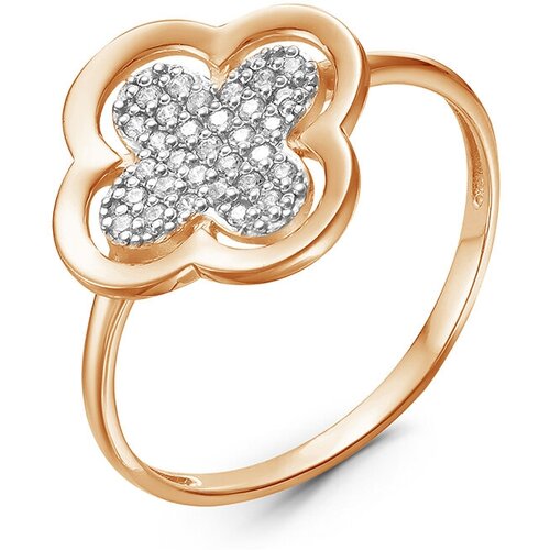 фото Золотое кольцо кюз del'ta d117151 с фианитом diamant-online