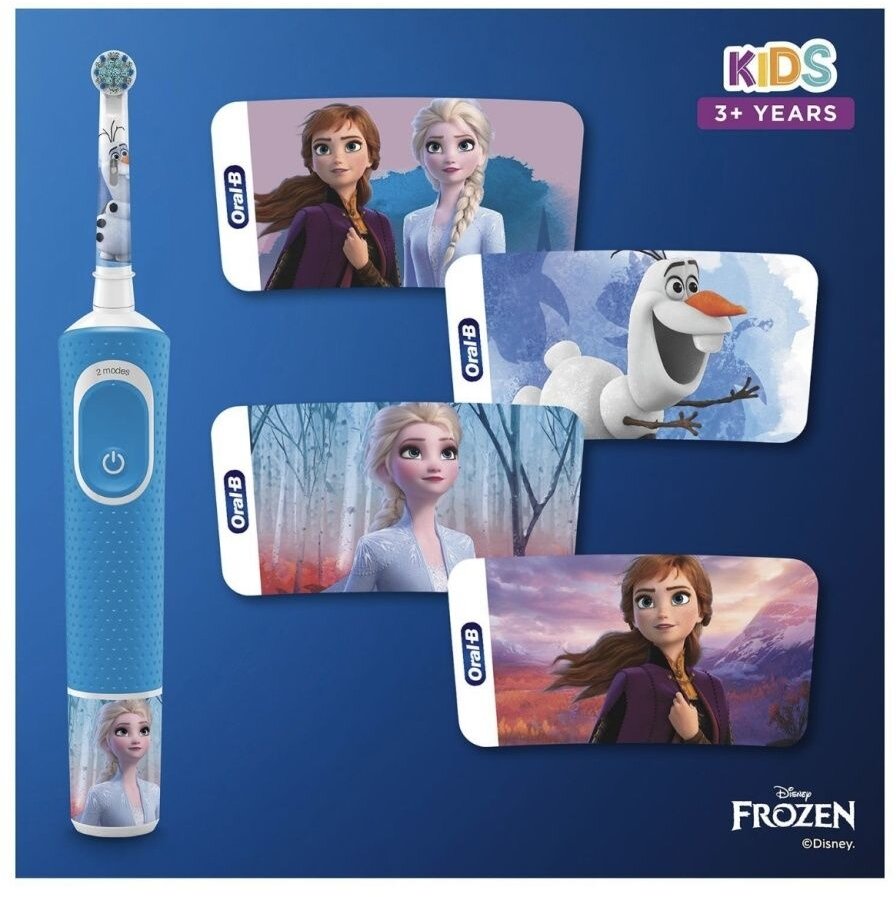Электрическая зубная щетка Oral-B Frozen Special Edition + Дорожный чехол - фотография № 3