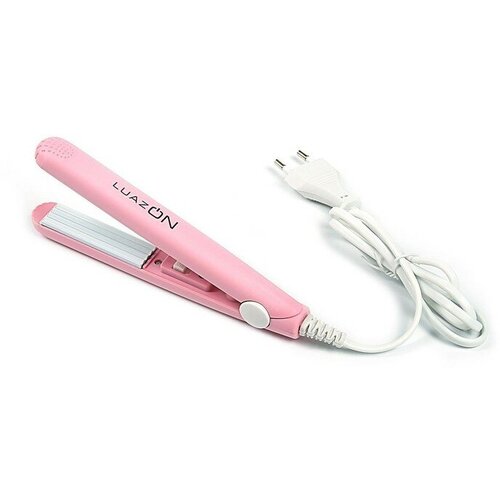 Щипцы-гофре Luazon LW-26 мини 25 Вт керамическое покрытие 65х15 мм до 160 C розовые 40500₽