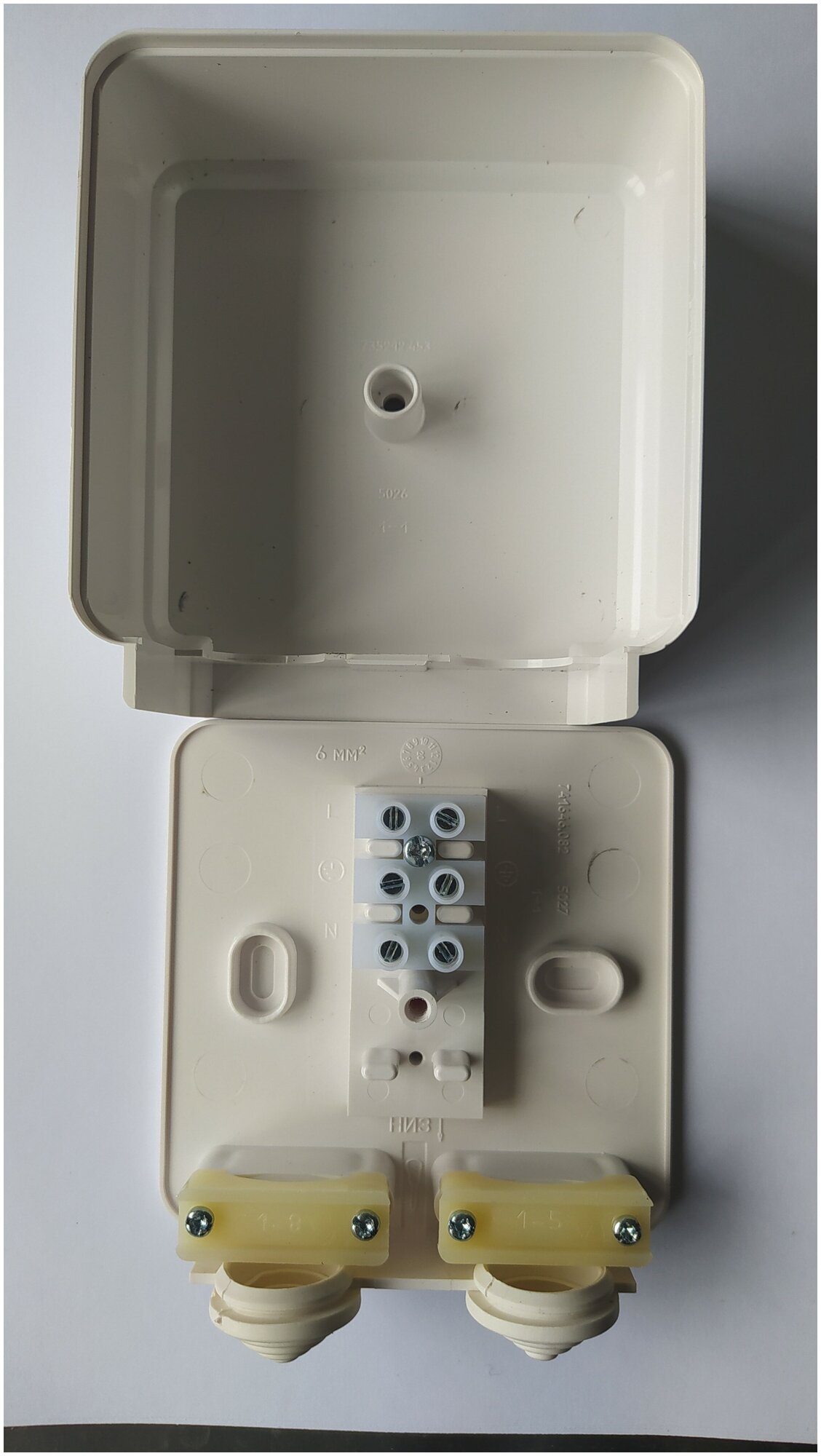 Коробка с клеммными колодками (для подключения электроплит) КМ-268 - фотография № 2