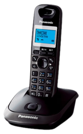 Телефон PANASONIC KX-TG2511RUT, DECT (тёмно-серый)