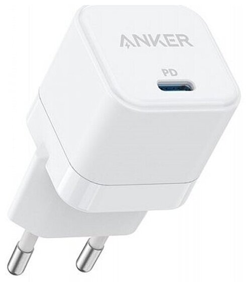 Сетевое зарядное устройство Anker PowerPort III 20 Вт Cube A2149, белый