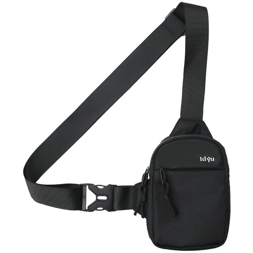 фото Сумка мессенджер , фактура гладкая, черный без бренда