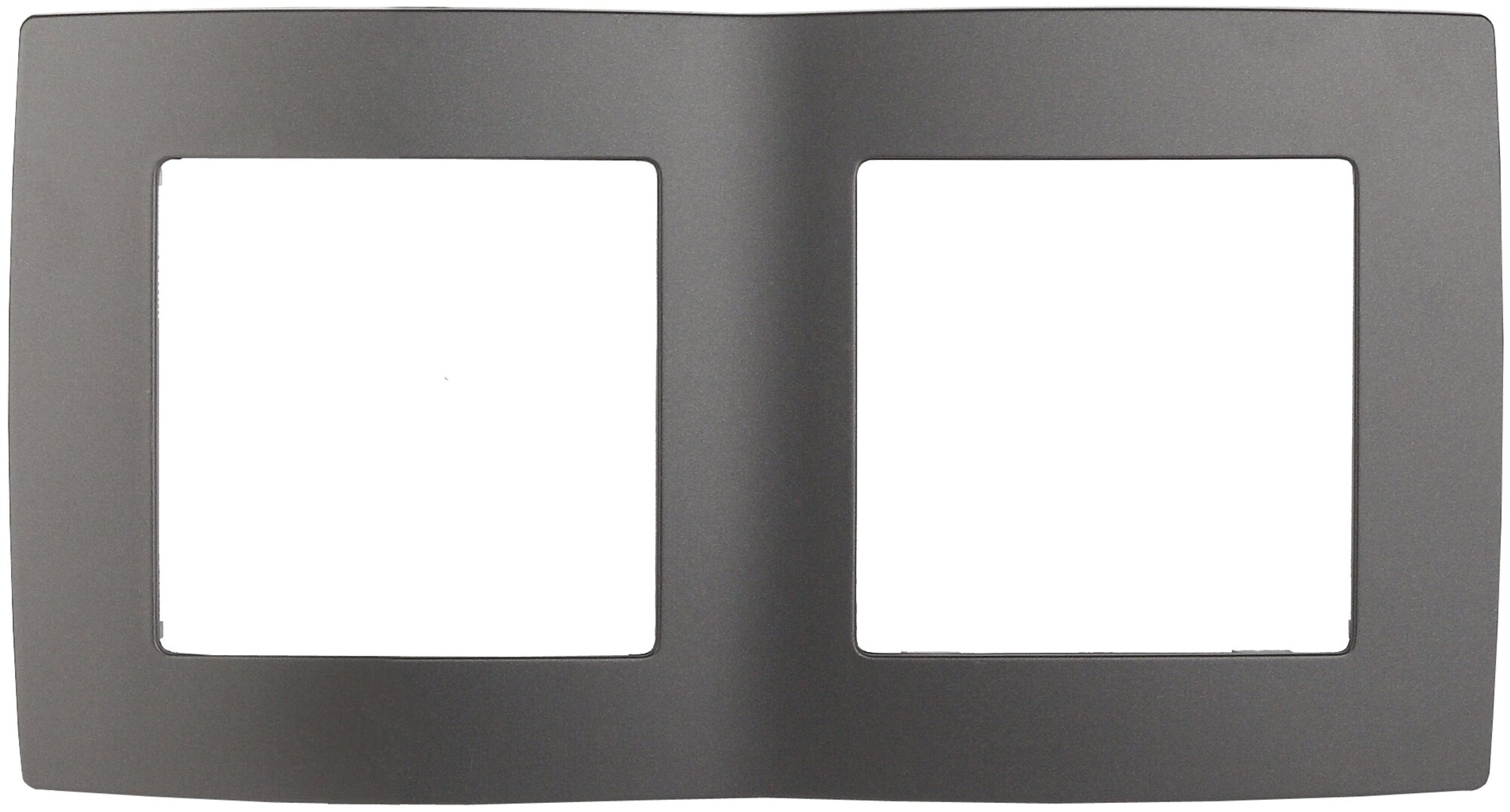 Рамка на 2 поста ЭРА 12-5002-12 графит арт. Б0019370 (1 шт.)