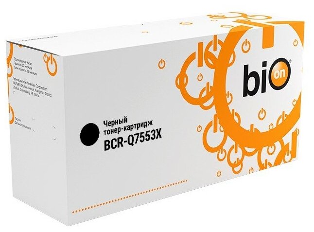 Bion Cartridge Расходные материалы Bion BCR-Q7553X Картридж для HP LaserJet P2015 P2014 P2014n P2015n P2015d P2015x P2015dn M2727nf M2727nfs 6000