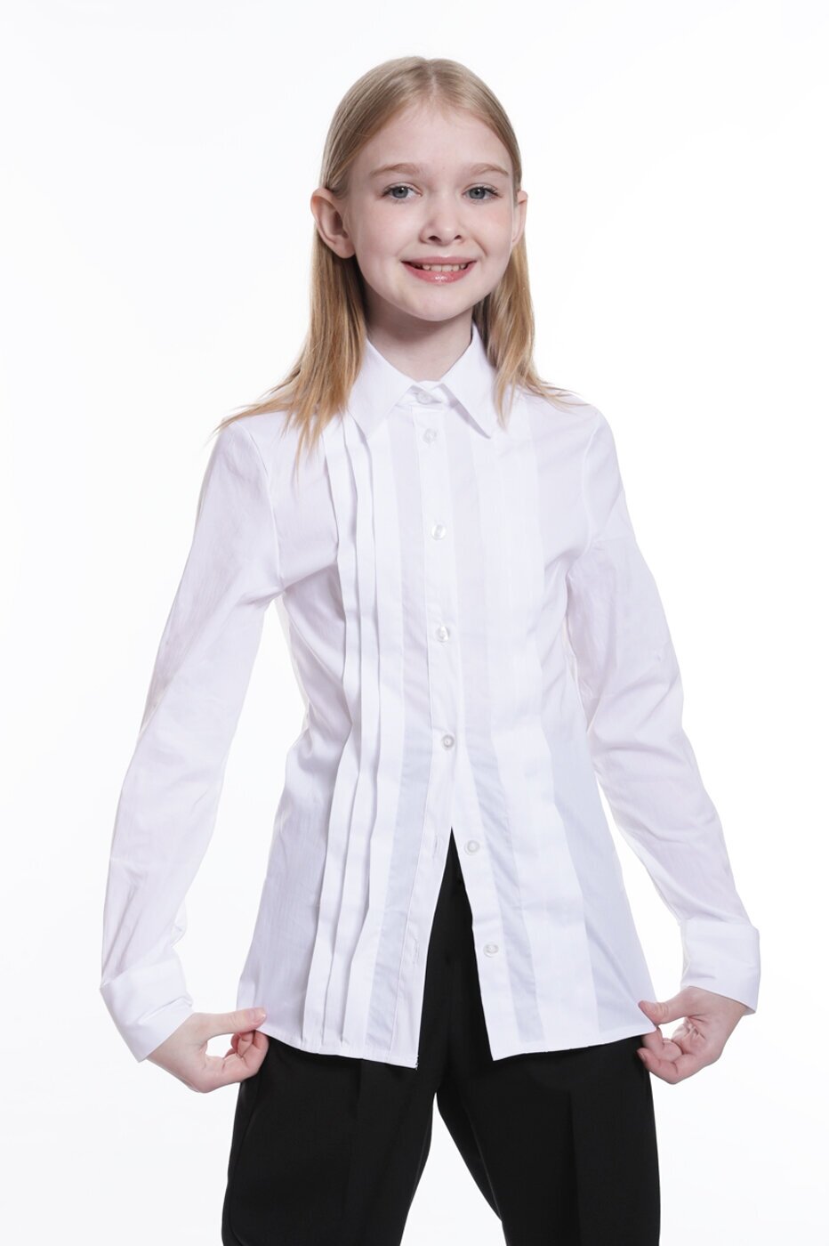 Школьная блузка для девочки Шалуны 212107