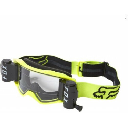 Очки Fox Vue Stray Roll Off Goggle Black/Yellow (25829-019-OS)