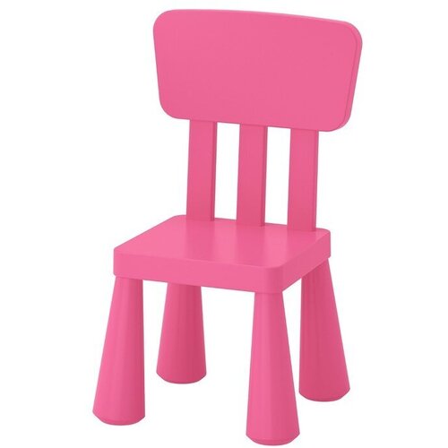 IKEA Детский стул маммут, для дома и улицы, розовый