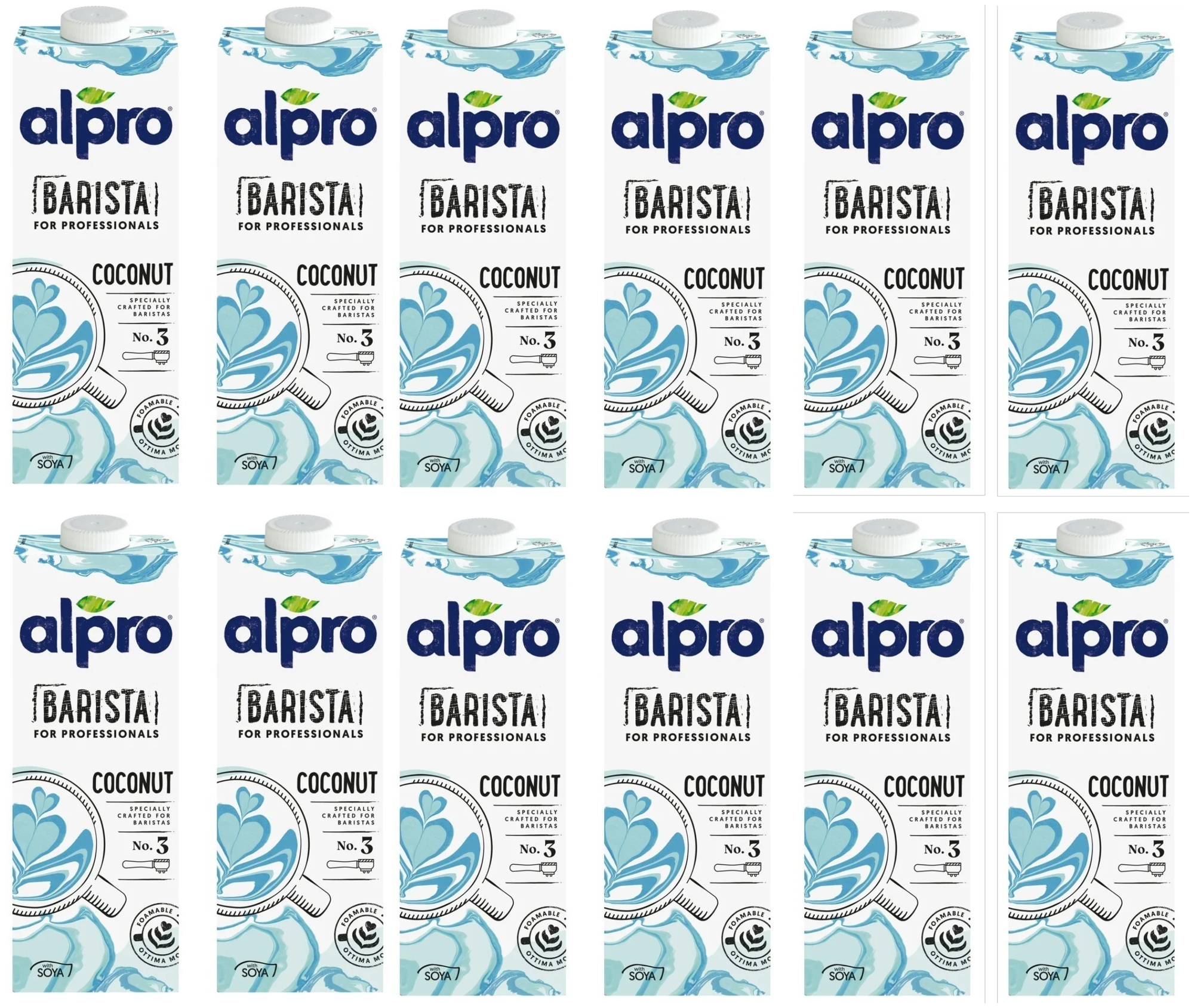 Растительный напиток Alpro Barista кокосовый с соей 1.4%, 1 л (12 штук) - фотография № 3