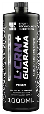 L- карнитин и гуарана SPORTTECH L-Carnitine + Guarana Liquid Concentrate, персик, 1000 мл. Кофеин