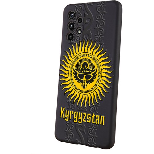 Силиконовый чехол Mcover для Samsung Galaxy A32 с рисунком Киргизская Республика силиконовый чехол mcover для samsung a73 с рисунком киргизская республика
