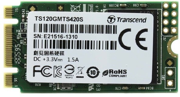 Внутренний SSD накопитель Transcend 120GB 220S (TS120GMTS420S)