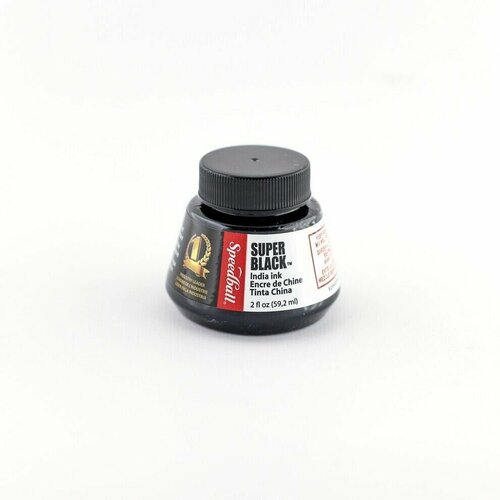 Тушь черная Speedball Super Black India Ink 60 мл